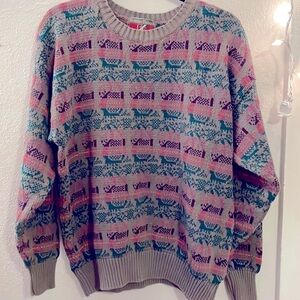 Gordon Thomas Cute Pattern Sweater Size Large